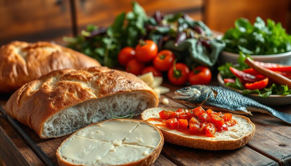 Brot und Beilagen auf Madeira