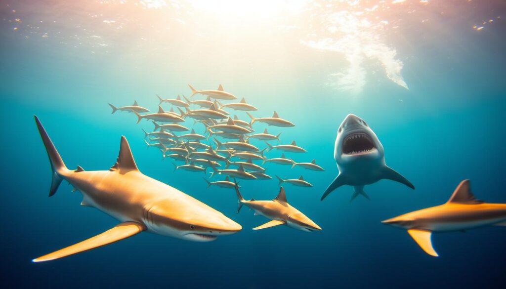 Haiarten im Atlantik