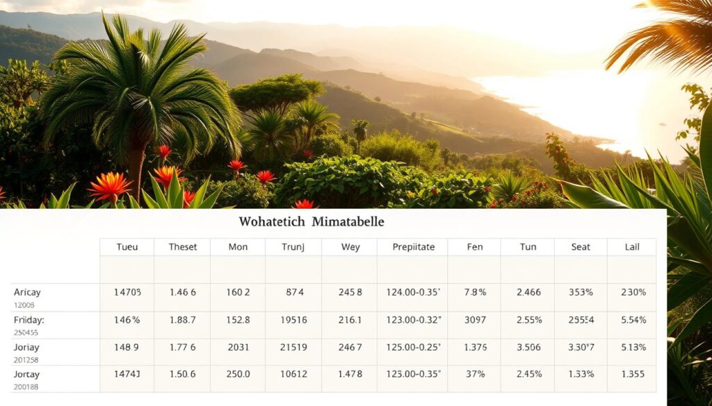 Monatliche Klimatabelle Monatliche Klimatabelle
