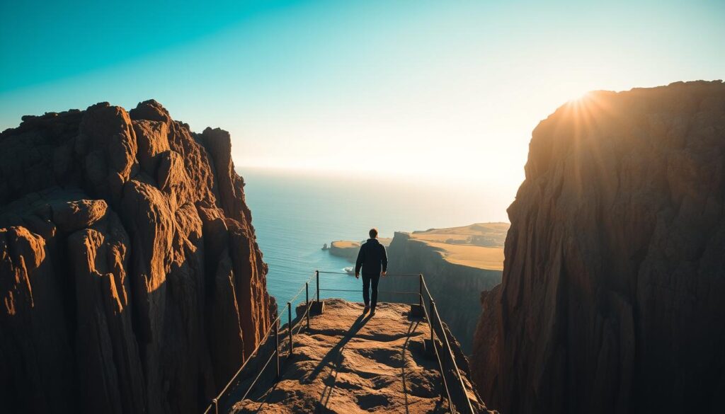 Sicherheit an der Cabo Girão Klippe
