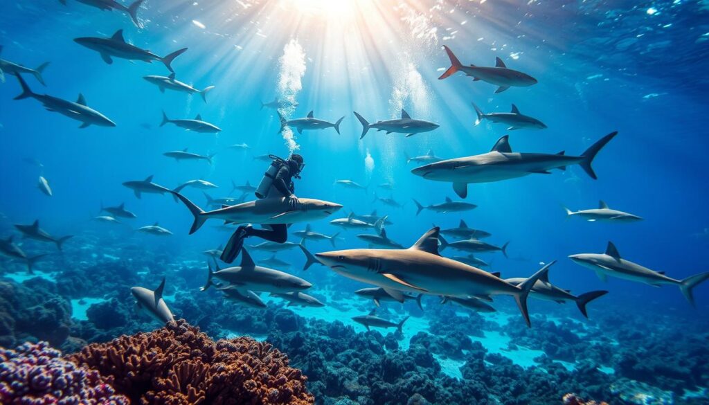 Tauchen mit Haien
