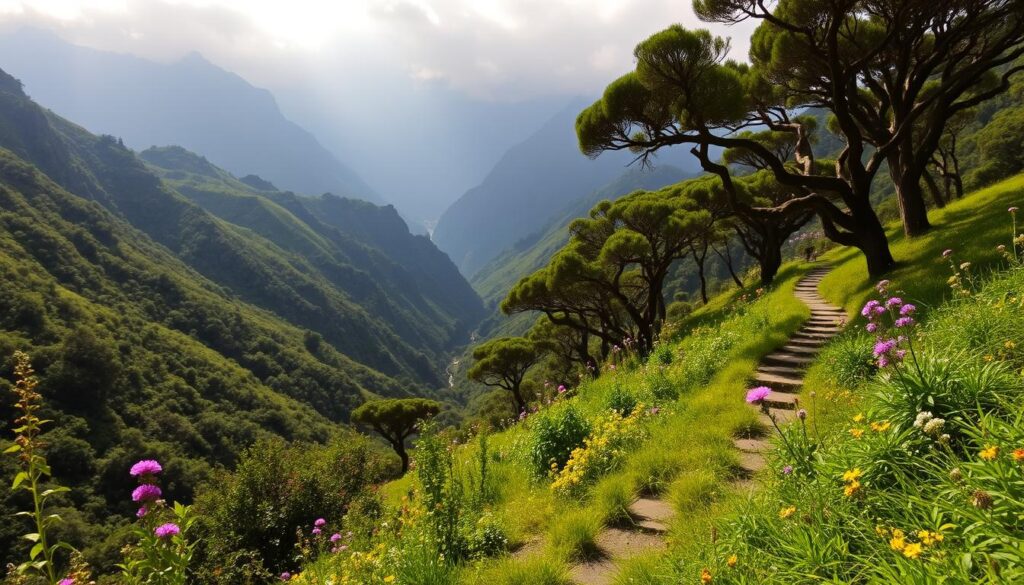 Wanderwege entlang der Levadas Wanderwege entlang der Levadas