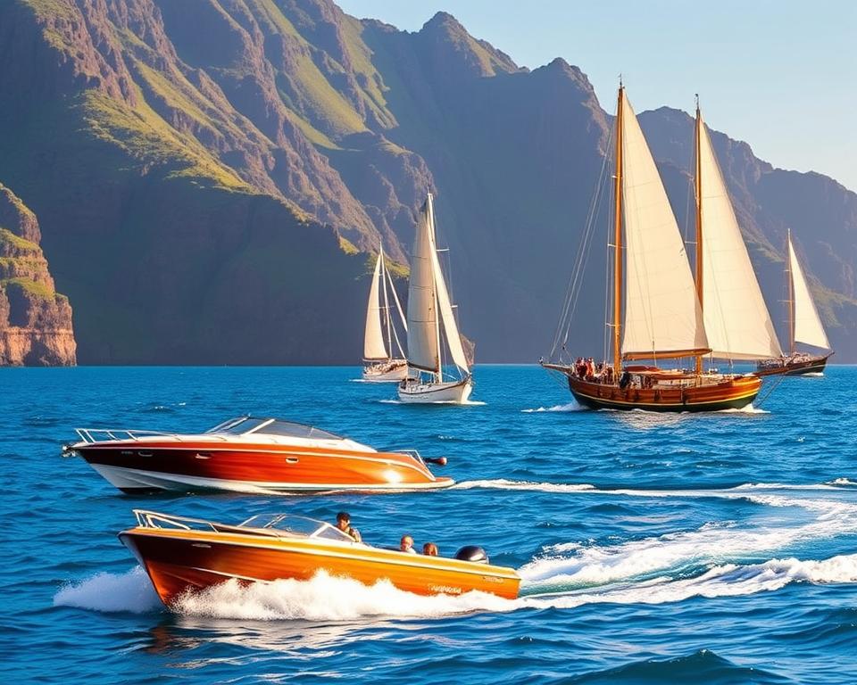 Delfin-Beobachtung Madeira Bootstypen