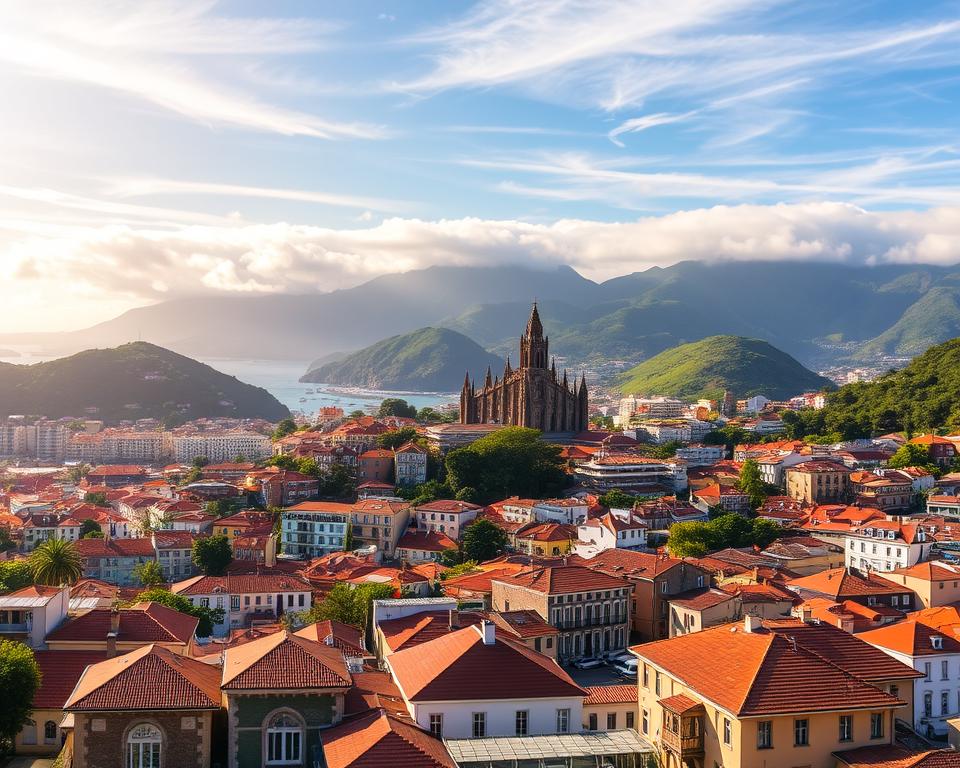 Funchal Madeira Stadtansicht Funchal Madeira Stadtansicht