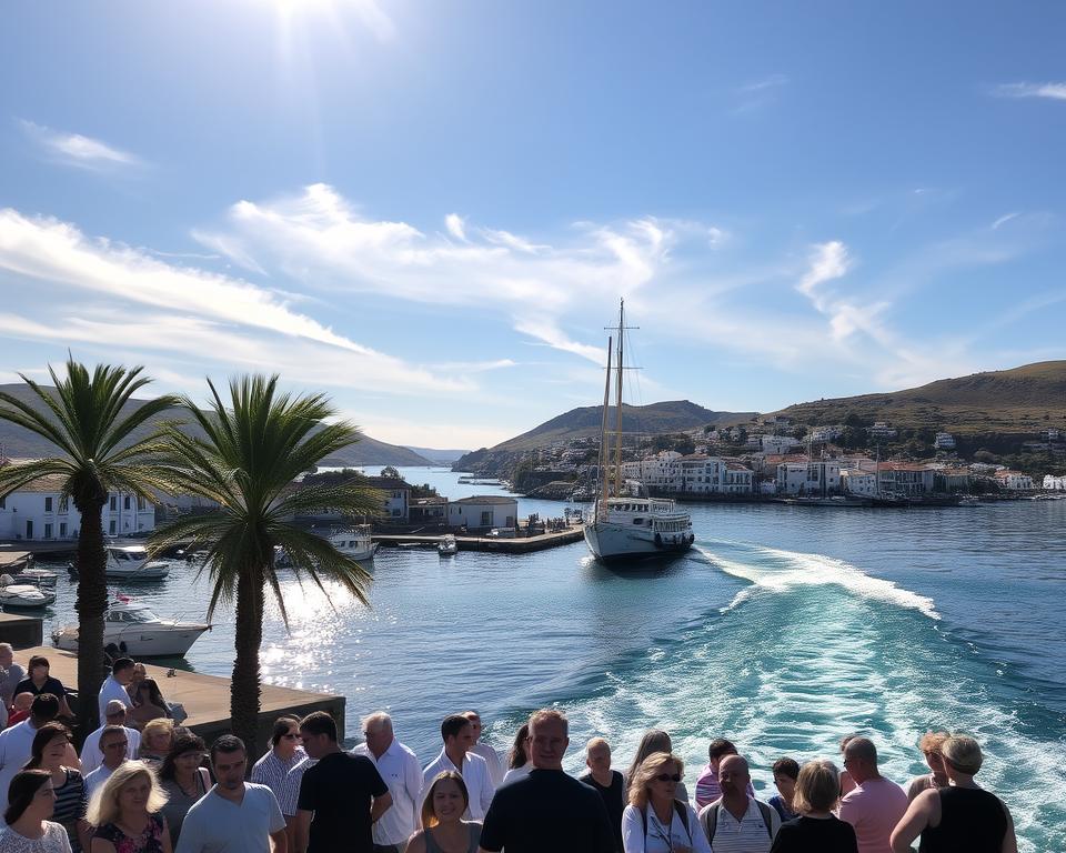 Hafen Porto Santo Ankunft Hafen Porto Santo Ankunft
