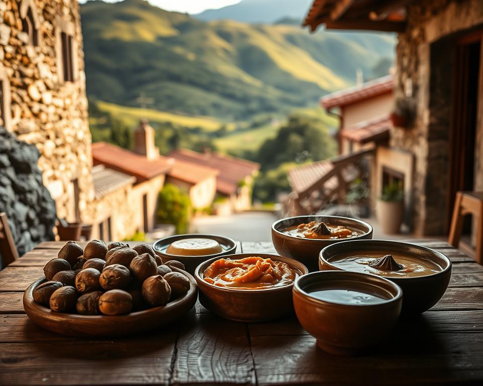 Kastaniengerichte in Nuns Valley Kastaniengerichte in Nuns Valley