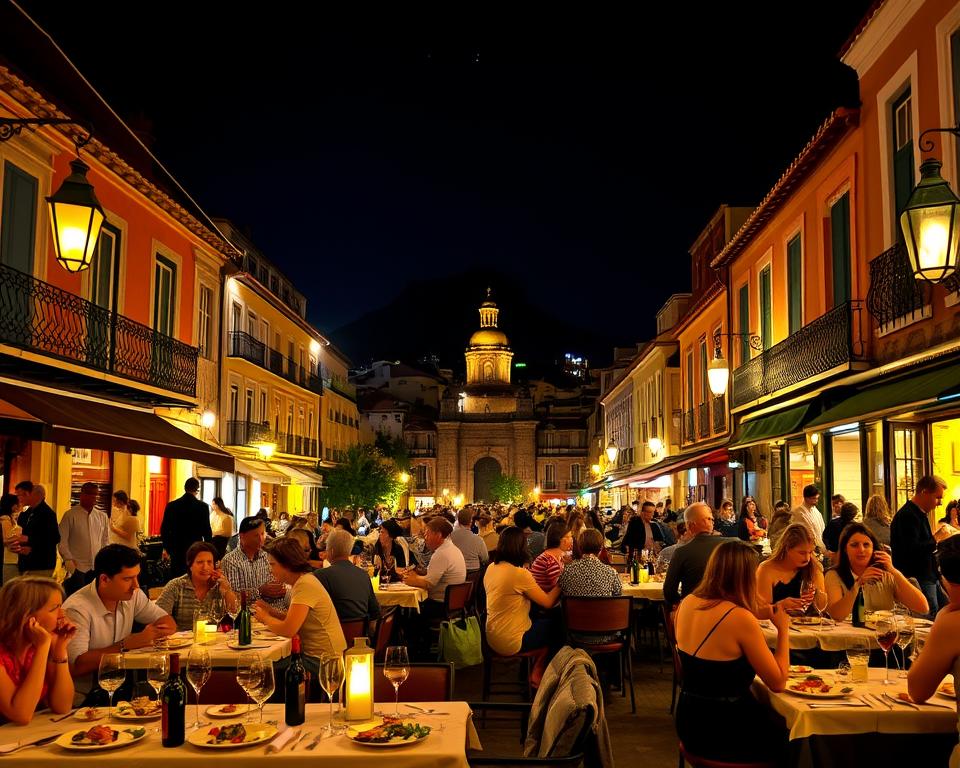 Kulinarische Nachtszene in Funchal Kulinarische Nachtszene in Funchal