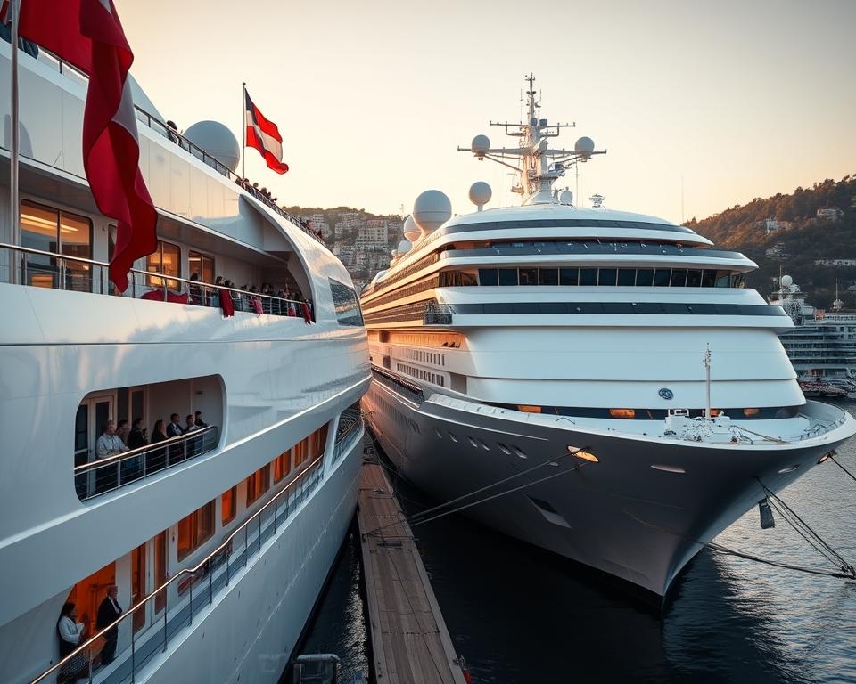 Luxus-Kreuzfahrtschiffe für Silvesterreise