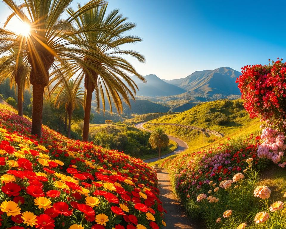 Madeira Blumenparadies Frühlingslandschaft