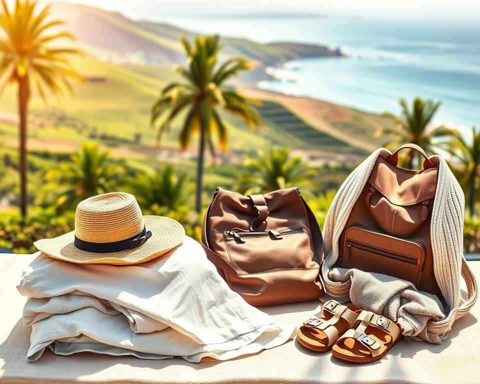 Madeira Frühlingskleidung Reiseausrüstung