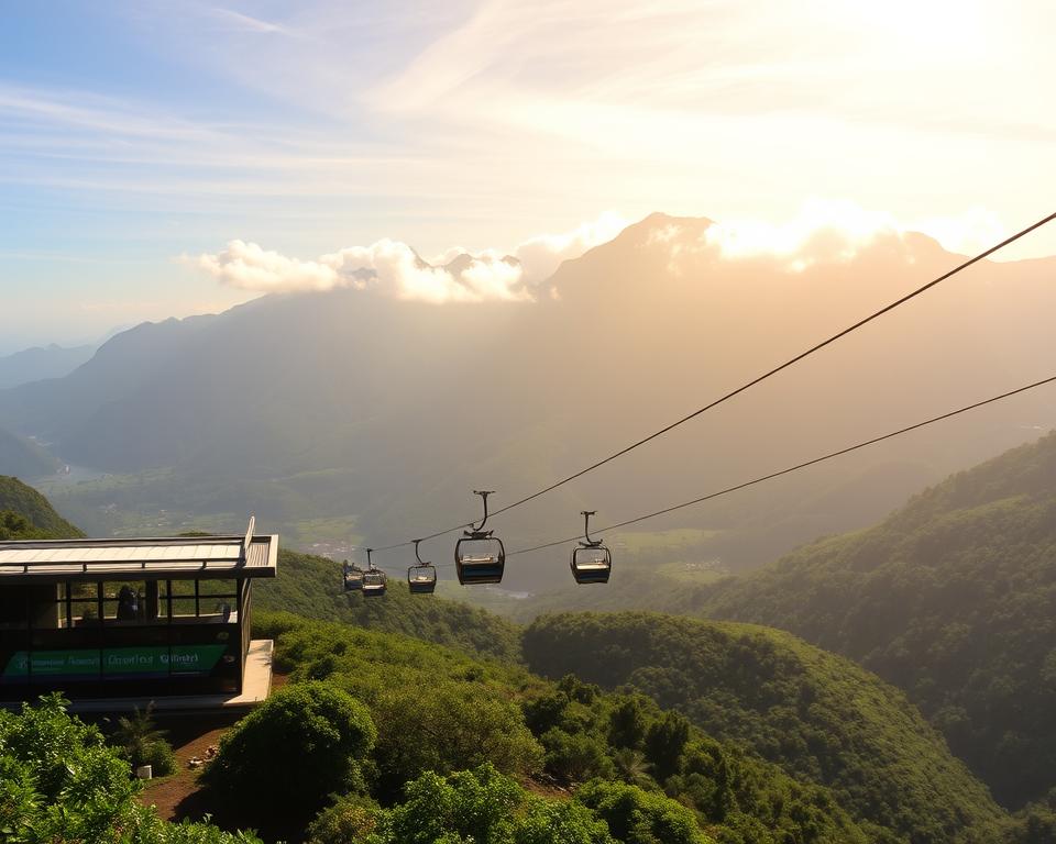Monte Madeira Seilbahn Panorama Monte Madeira Seilbahn Panorama