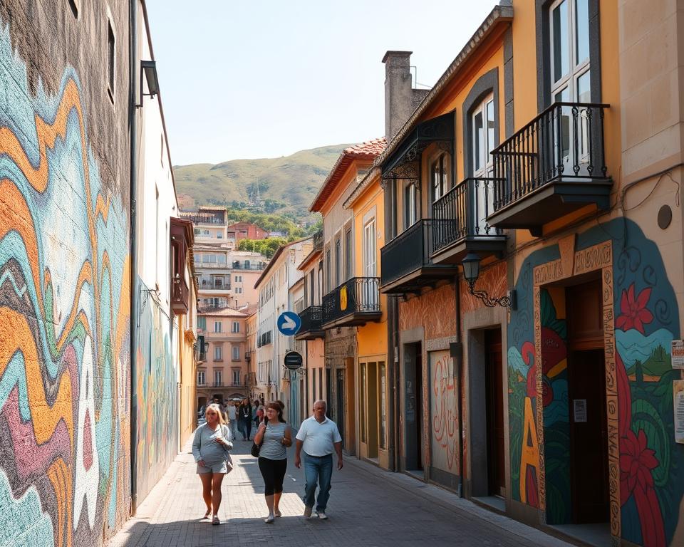 Straßenkunst Funchal Rua de Santa Maria Straßenkunst Funchal Rua de Santa Maria