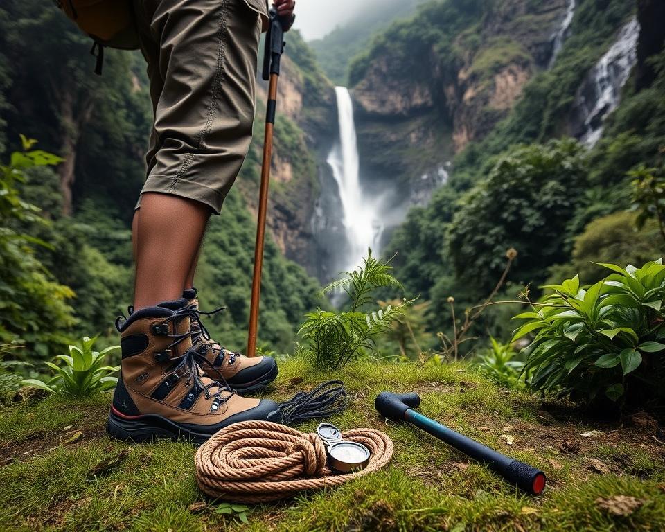 Wanderausrüstung für Levada-Wanderung