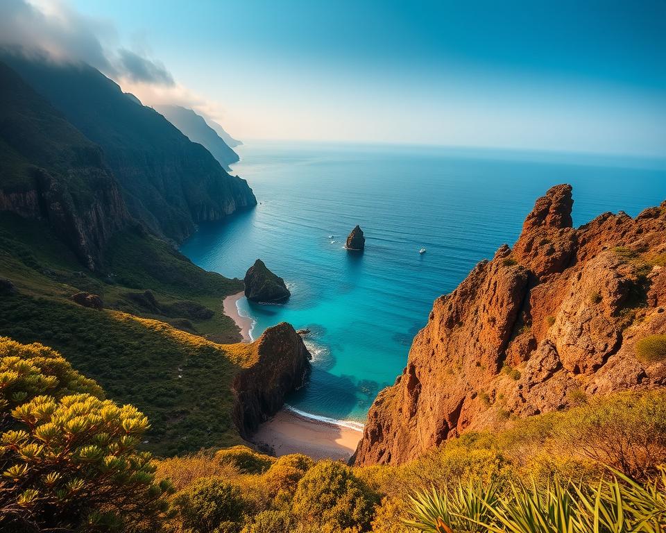 Wildcamping Südmadeira Küstenlandschaft