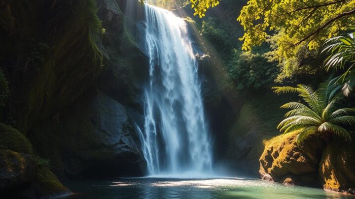Wasserfall Agua Santana Madeira Portugal – Ein Naturwunder