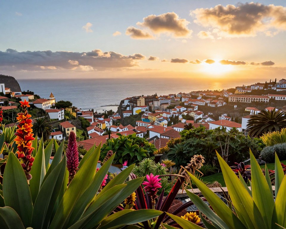 Panoramablick Funchal Botanischer Garten